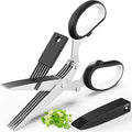 5-Blade Herb Scissors - Stainless Steel Cutter